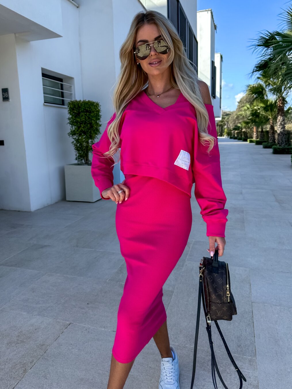 Monique - Ensemble Sweatshirt et robe décontractés